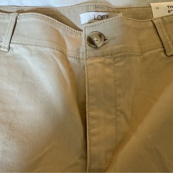 LOFT - NWT  Monroe 6” khaki chino short, 97% cotton 3% spandex - Picture 6 of 7